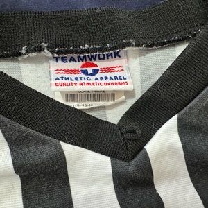 Basketball, ref, shirt, black, and white